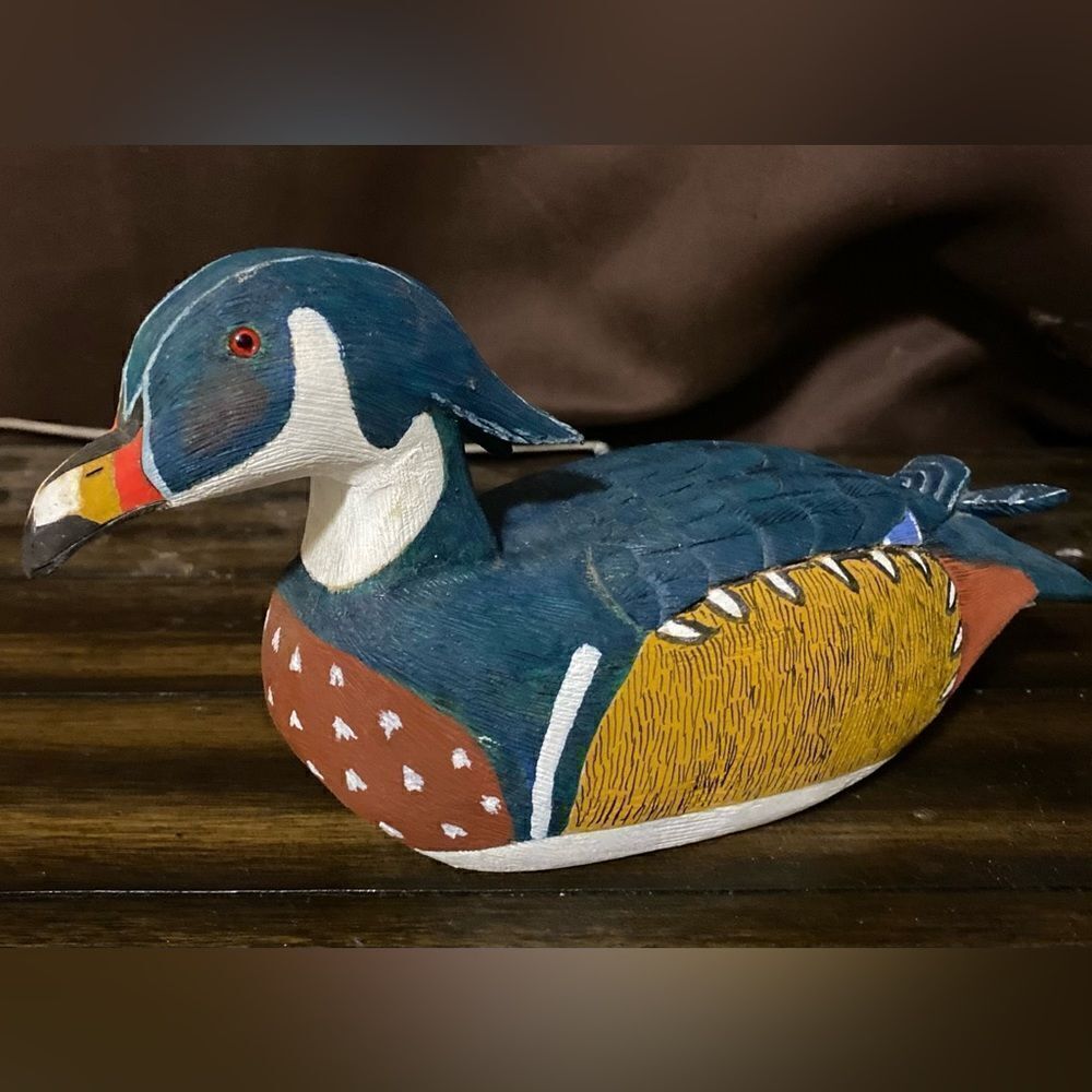 Vintage 90’s handcrafted duck decoy